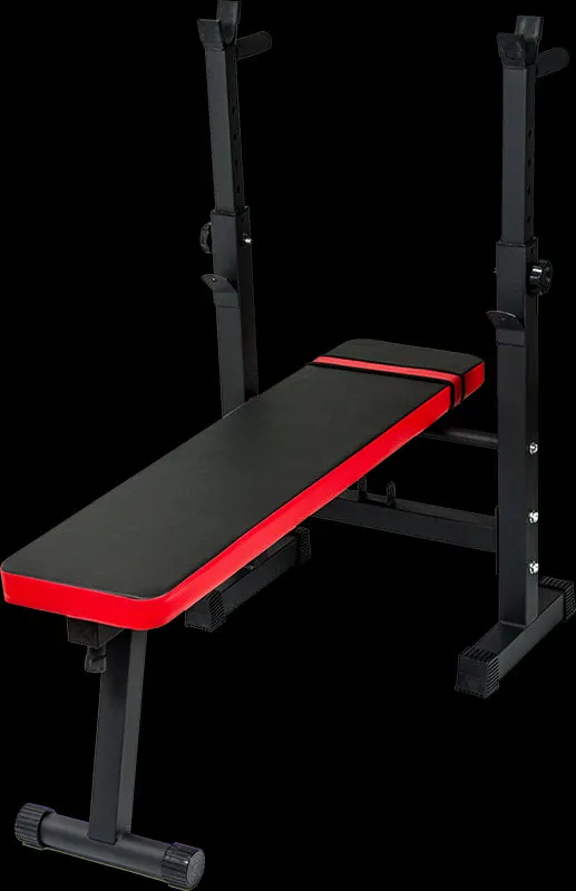 Adjustable Folding Flat Weight Bench with 200kg Capacity