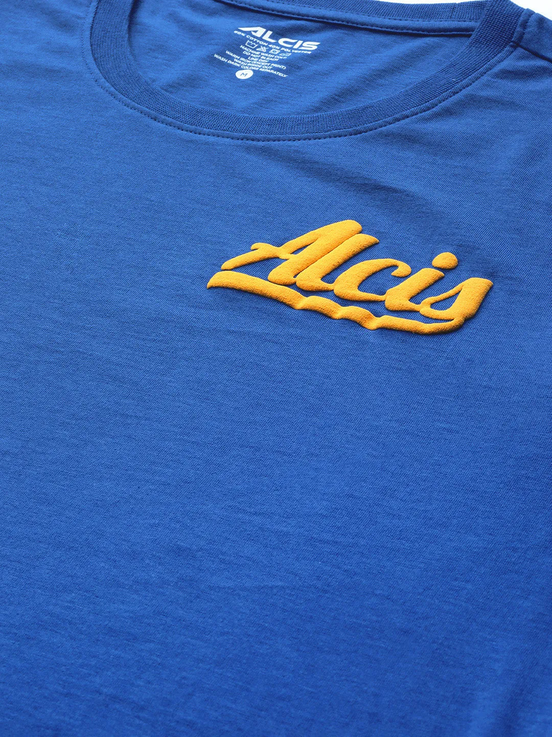 Alcis Men Colourblocked Anti Static Slim Fit T-shirt