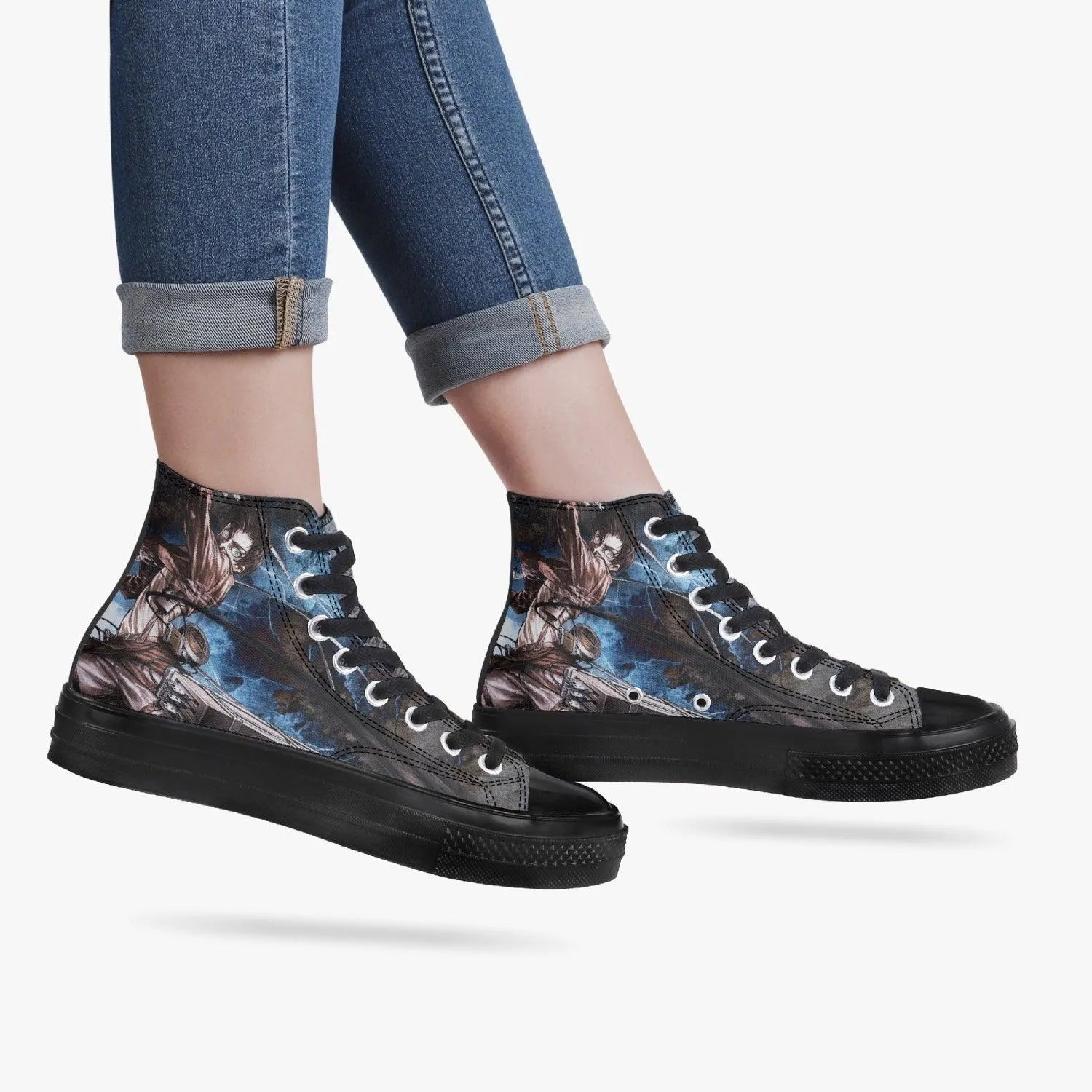 Attack On Titan Eren Yeager A-Star High Anime Shoes