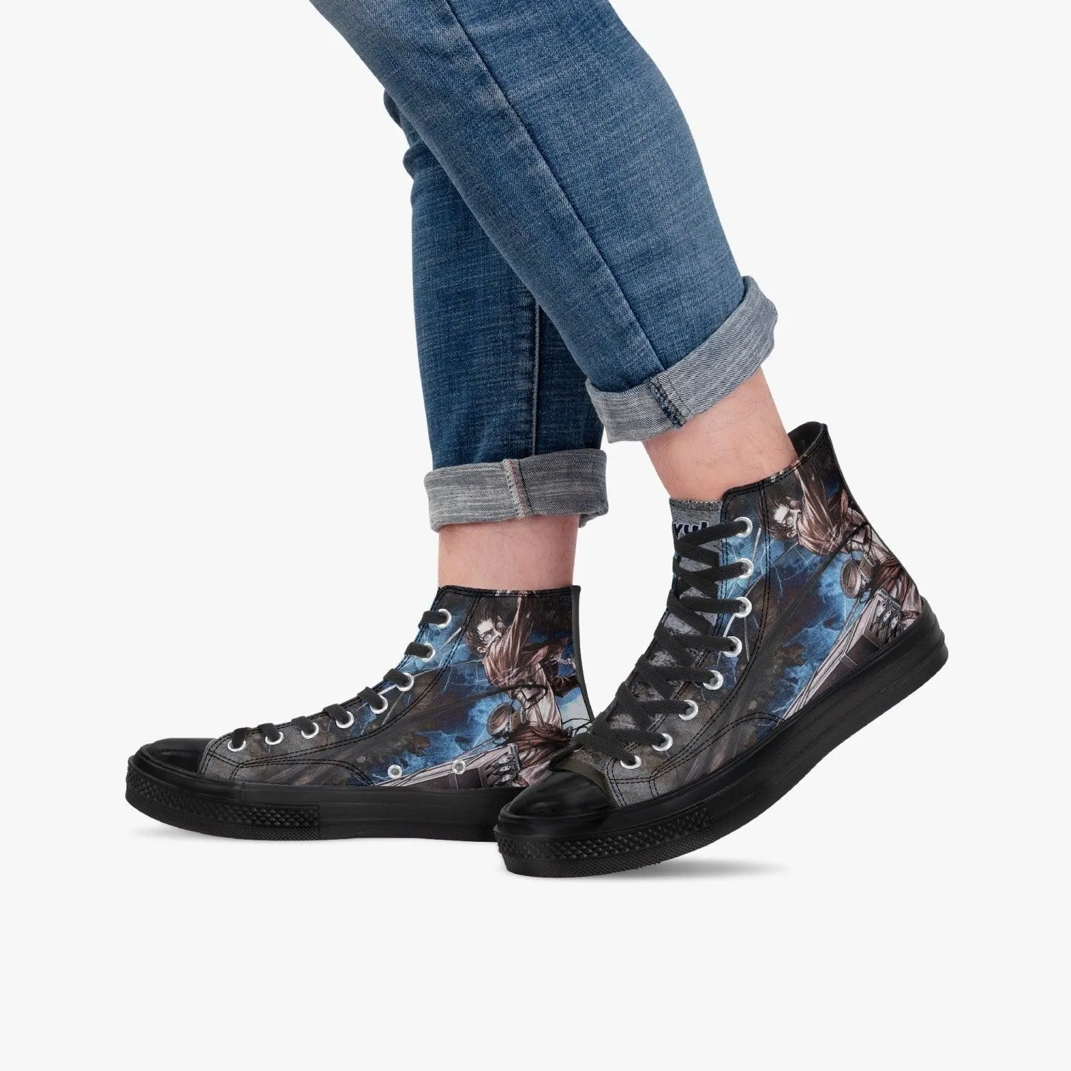 Attack On Titan Eren Yeager A-Star High Anime Shoes