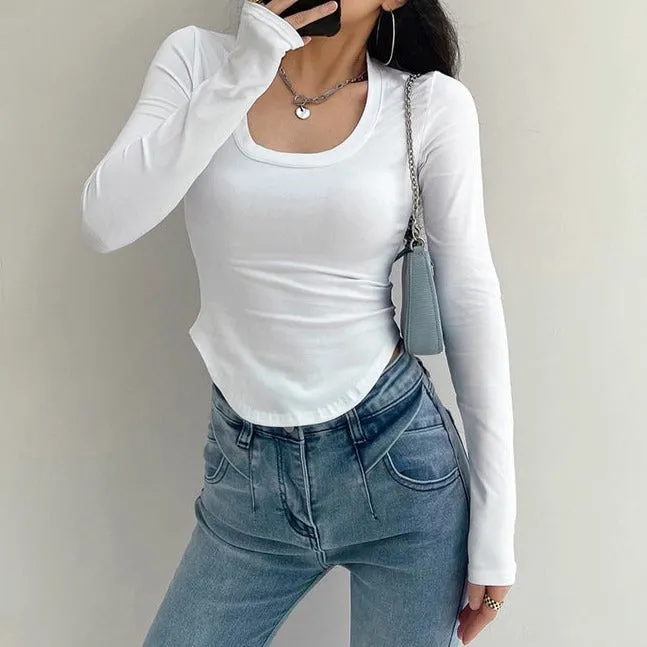 Basic Round Neck Long Sleeve