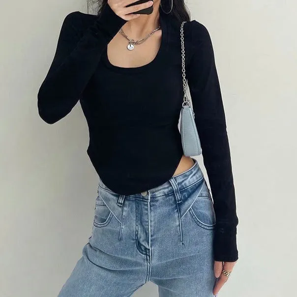 Basic Round Neck Long Sleeve