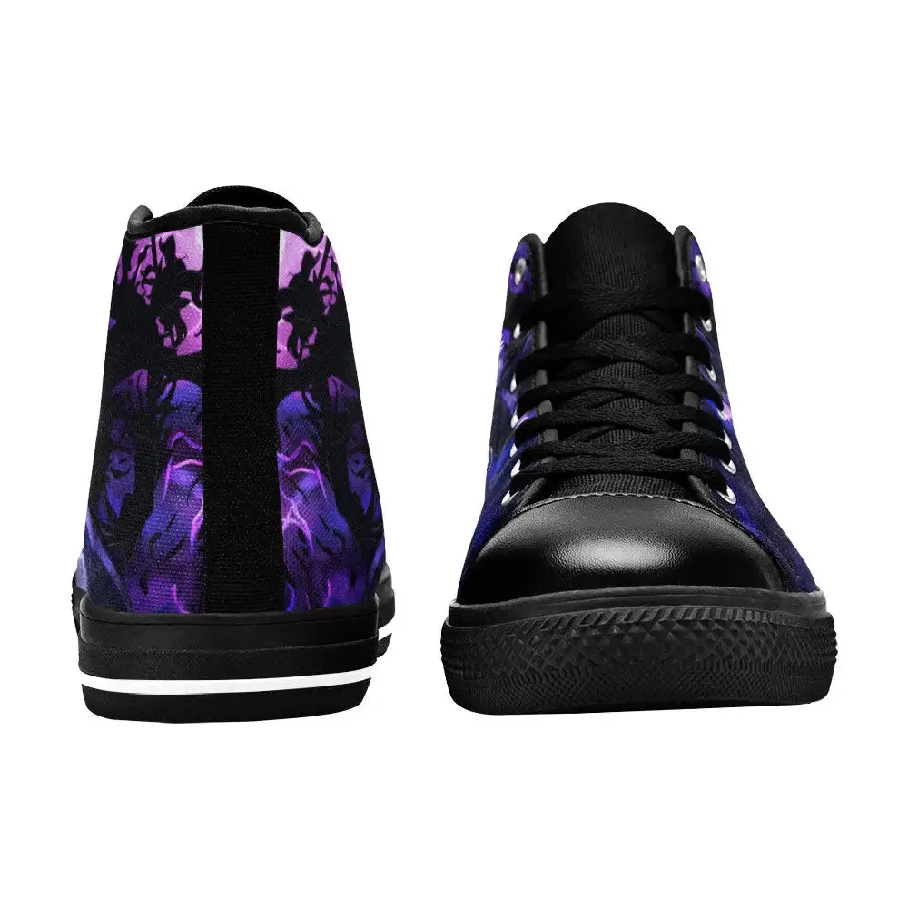Black Clover Vanica Zogratis Megicula Shoes High Tops Sneakers for Kids and Adults