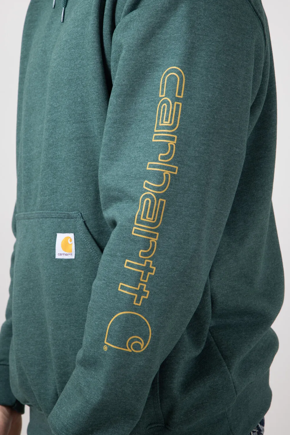 Carhartt Loose Midweight Logo Sleeve Graphic Sweatshirt for Men in Frosted Balsam Heath | K288-GIO-BALSAM