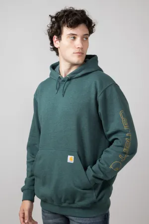 Carhartt Loose Midweight Logo Sleeve Graphic Sweatshirt for Men in Frosted Balsam Heath | K288-GIO-BALSAM