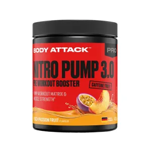Clearance : Body Attack - Nitro Pump 3.0 (400g) Pre Workout Booster