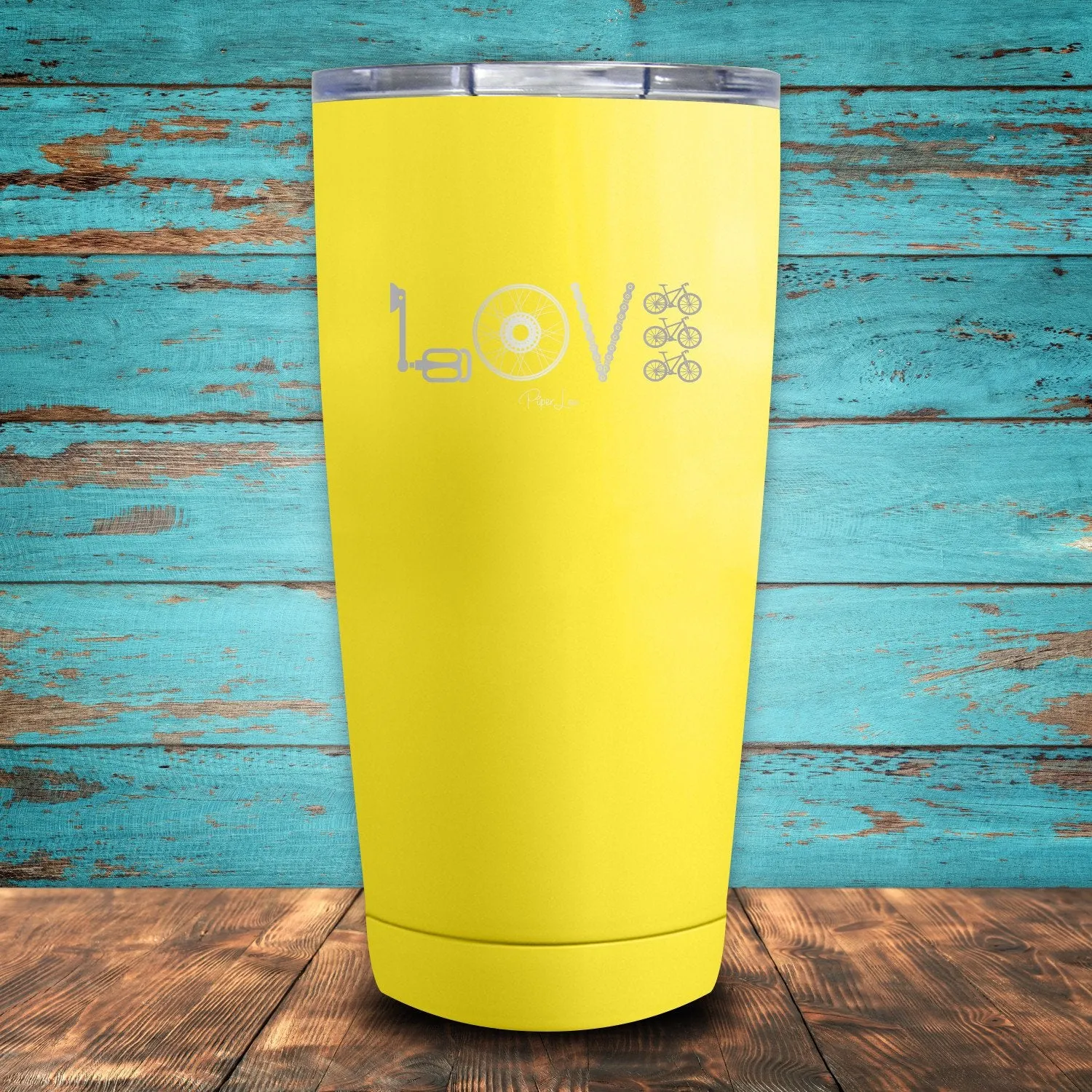 Cycling Love Coated Drinkware