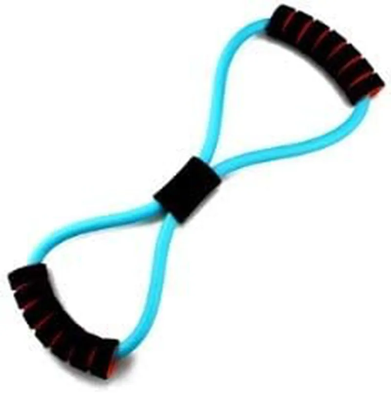 Elastic Chest Bodybuilding Expander Figure 8 Shape Latex Resistance Loop