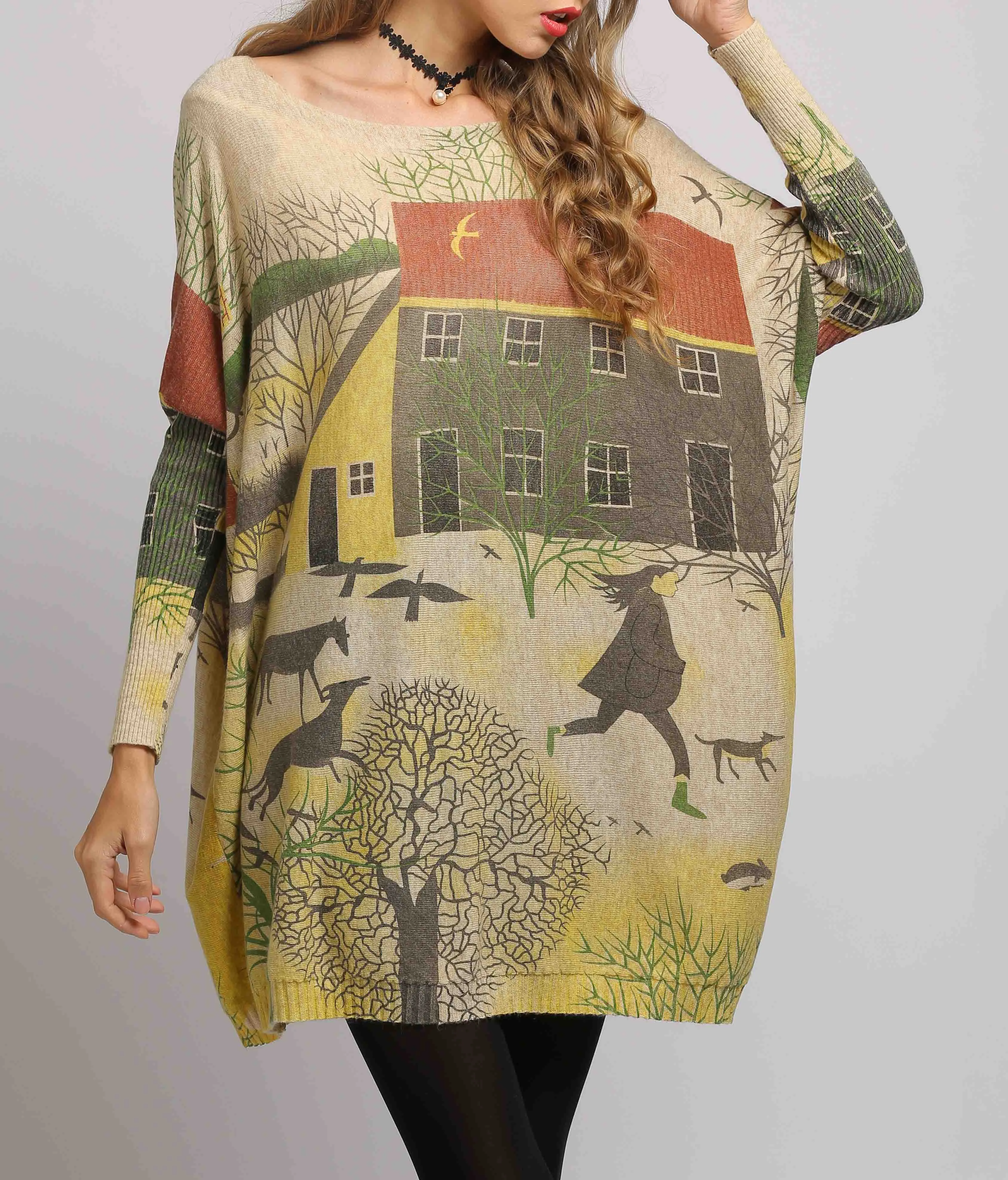 ellazhu Casual Sweater Sweatshirts DH13