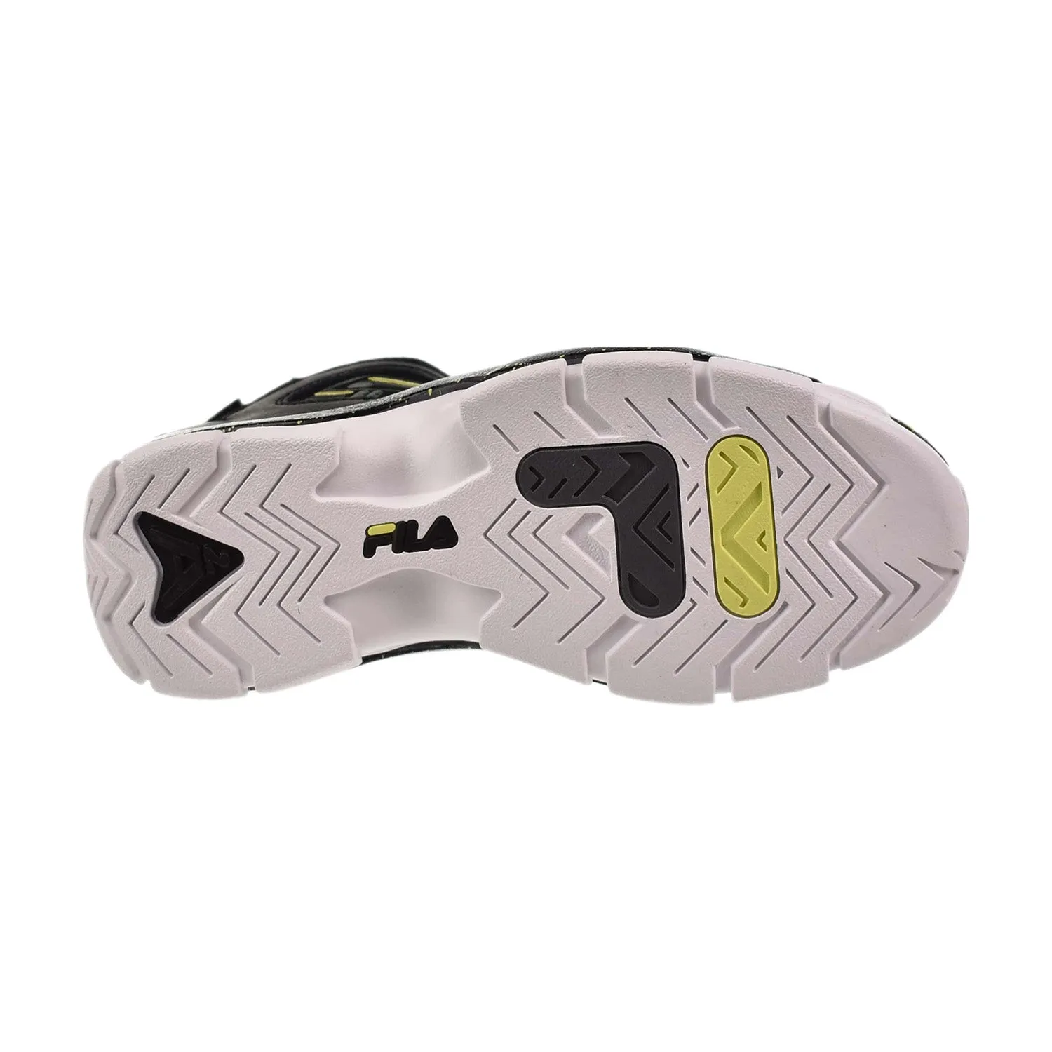 Fila Grant Hill 2 Men's Basketball Shoes Black-Suny Lime-CastleRock