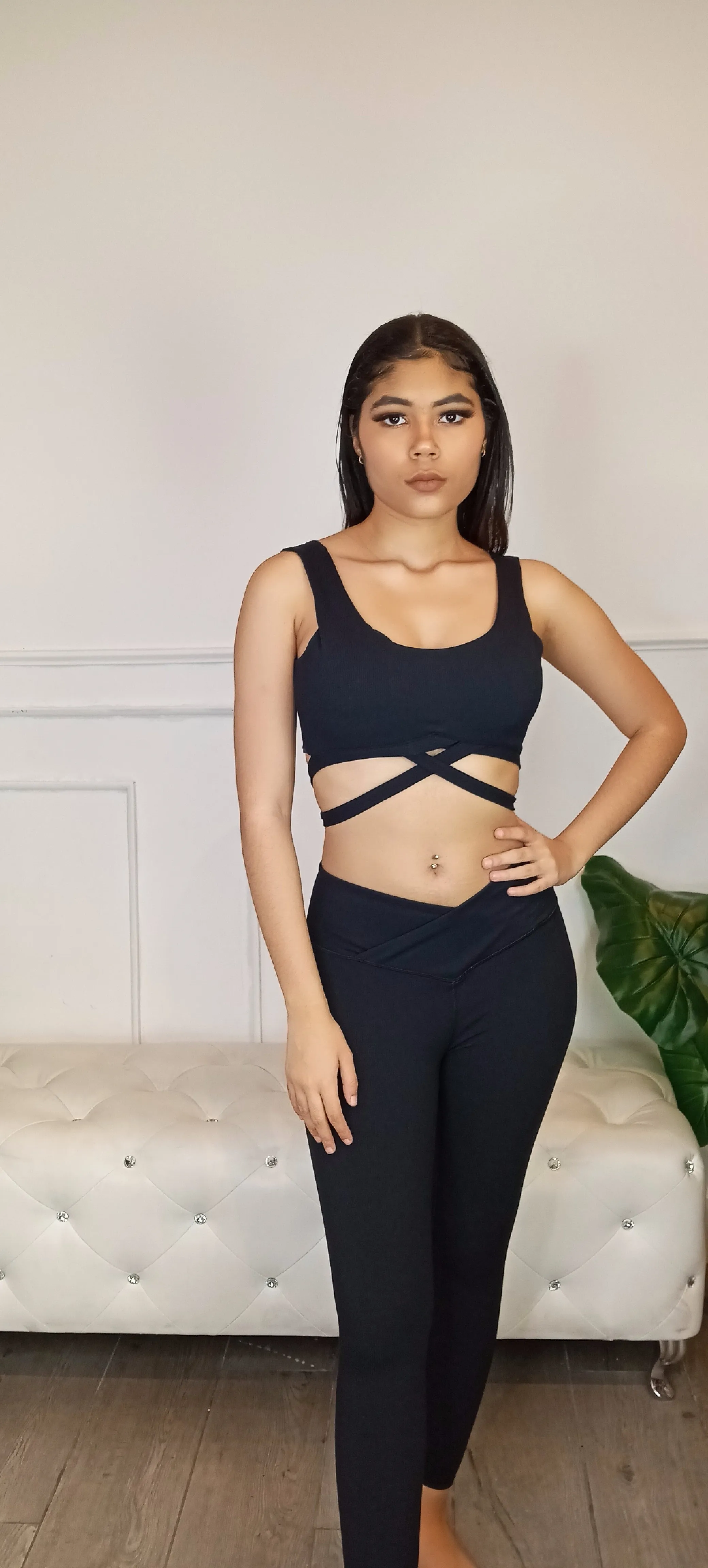 GET IT TOGETHER Sports Bra Wrap Tie Activewear Bra