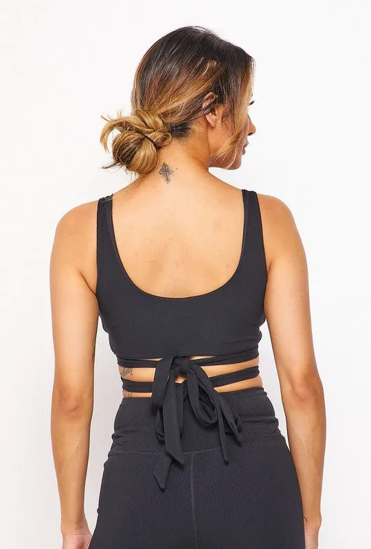 GET IT TOGETHER Sports Bra Wrap Tie Activewear Bra
