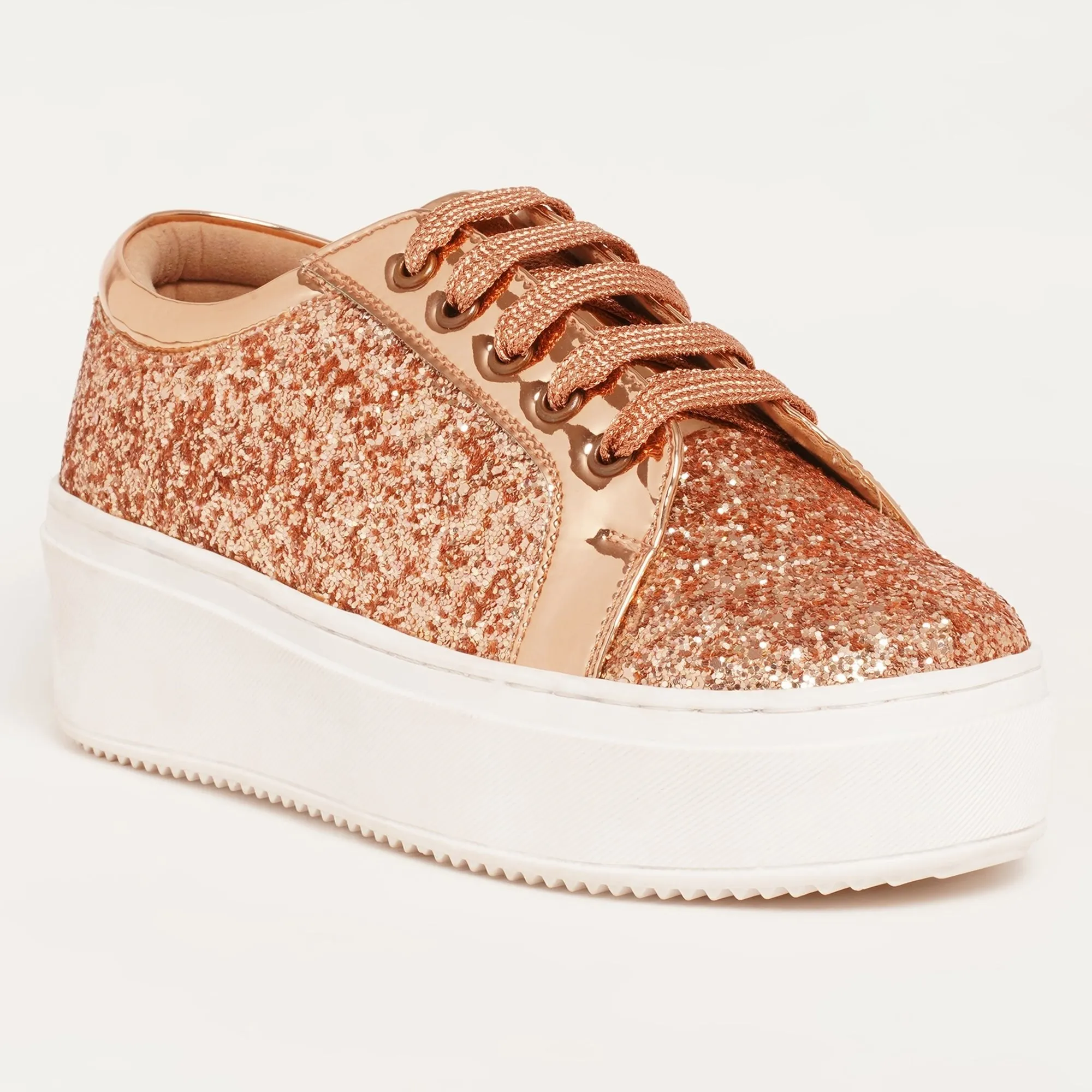 Glitterati Sneakers - Rose Gold