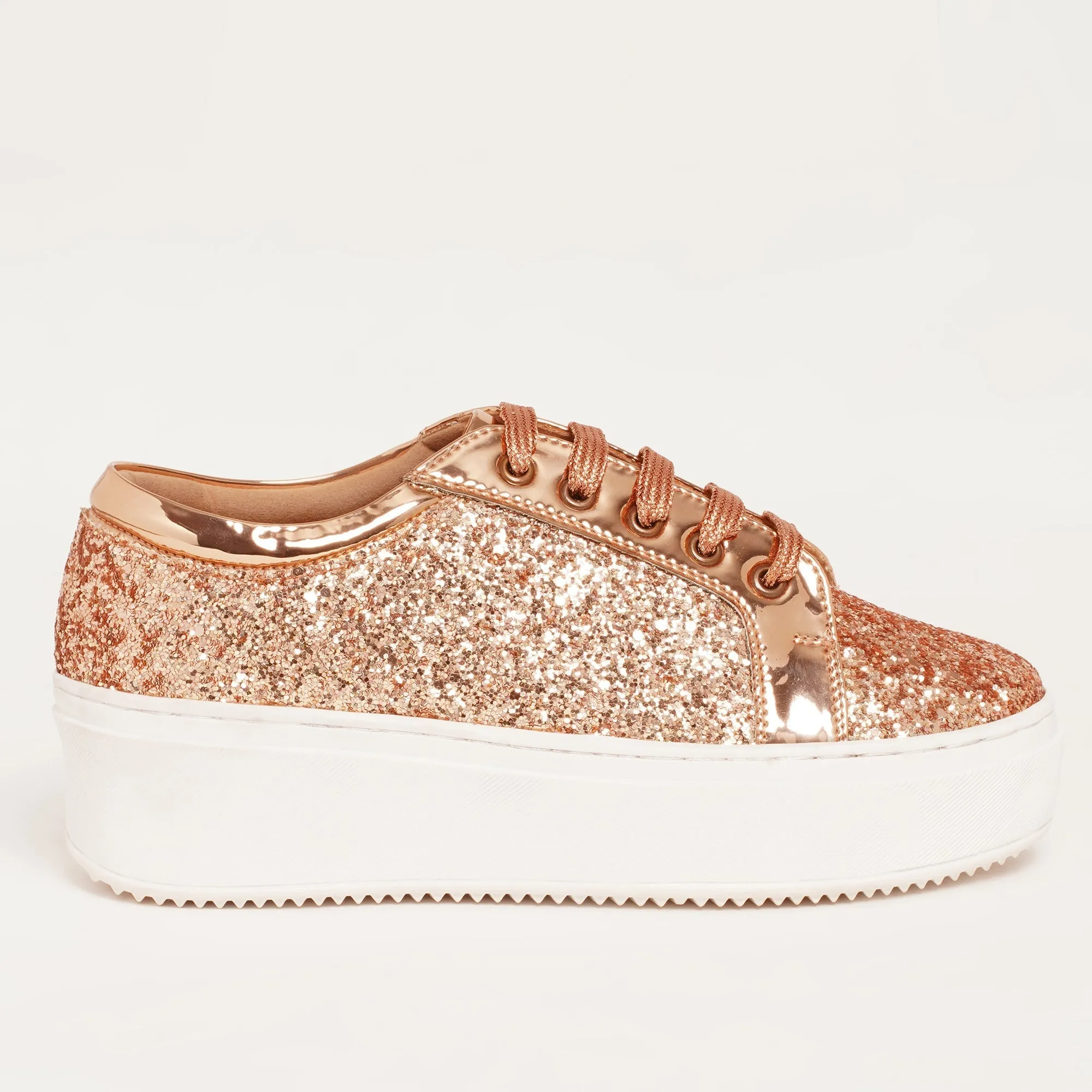 Glitterati Sneakers - Rose Gold