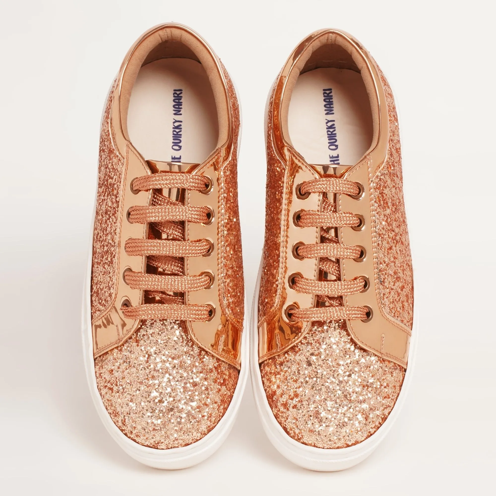 Glitterati Sneakers - Rose Gold