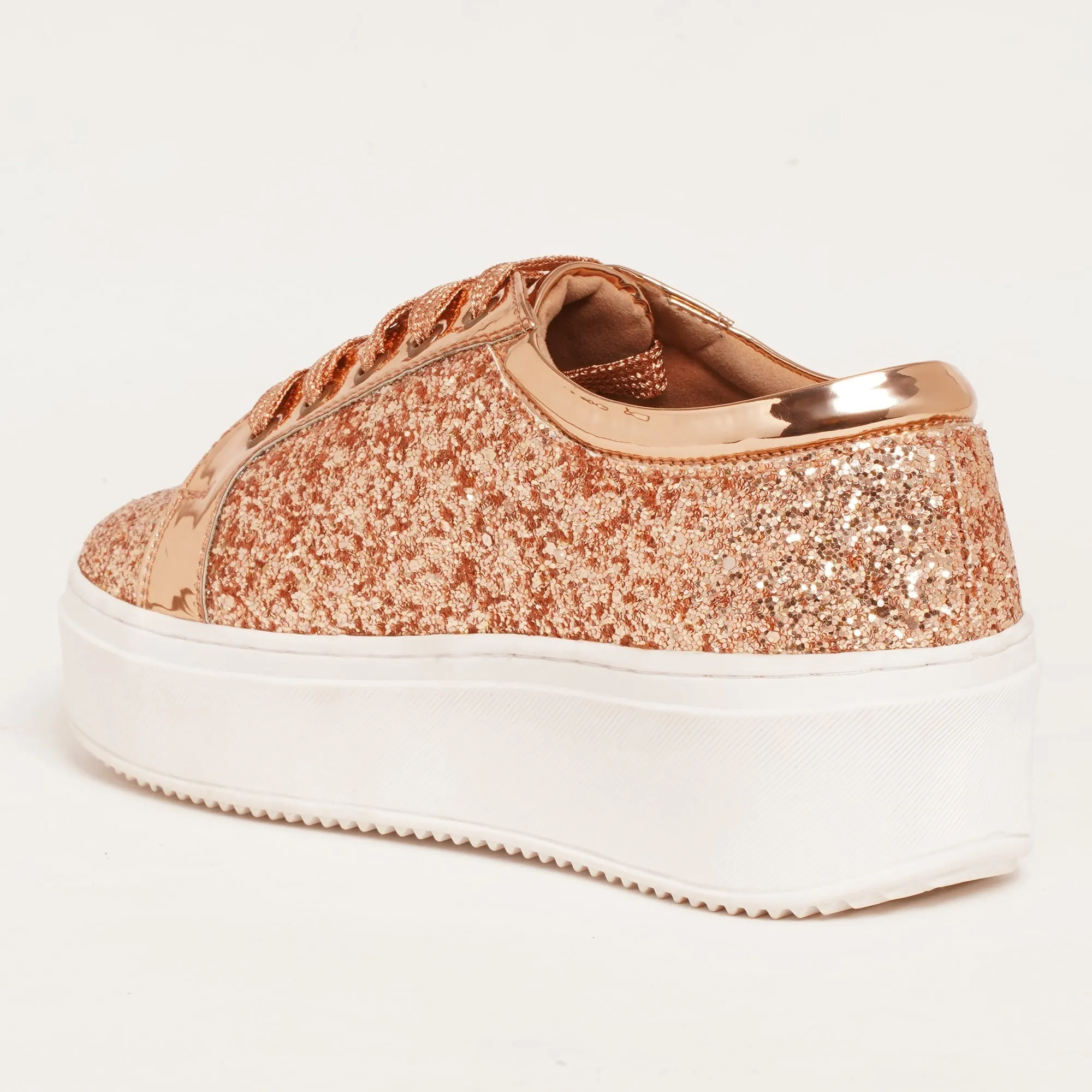 Glitterati Sneakers - Rose Gold