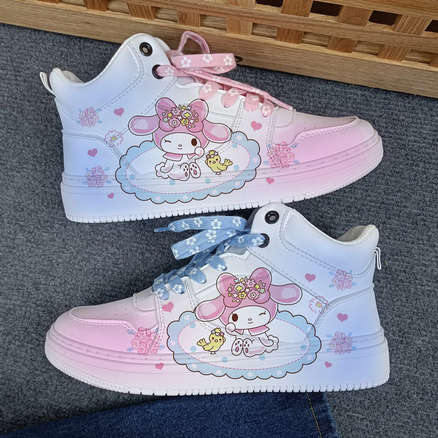 Her   His Style Ideas “Friends” High-top Comfortable Sneakers