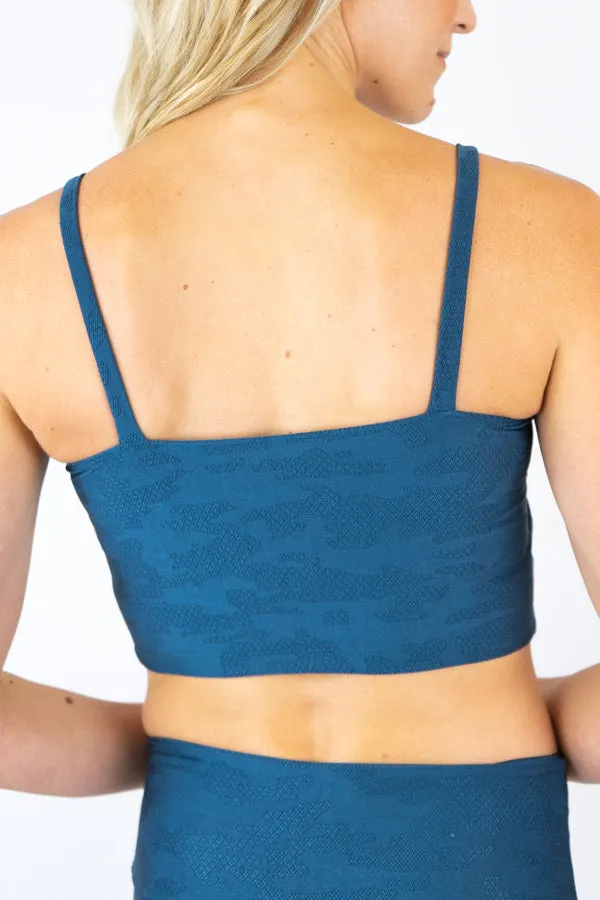 Hunter Sports Bra - Teal/Camouflage