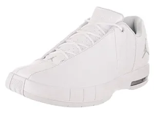 Jordan Mens Team Elite 2 Low White Mtllc Silver Platinum Size 9