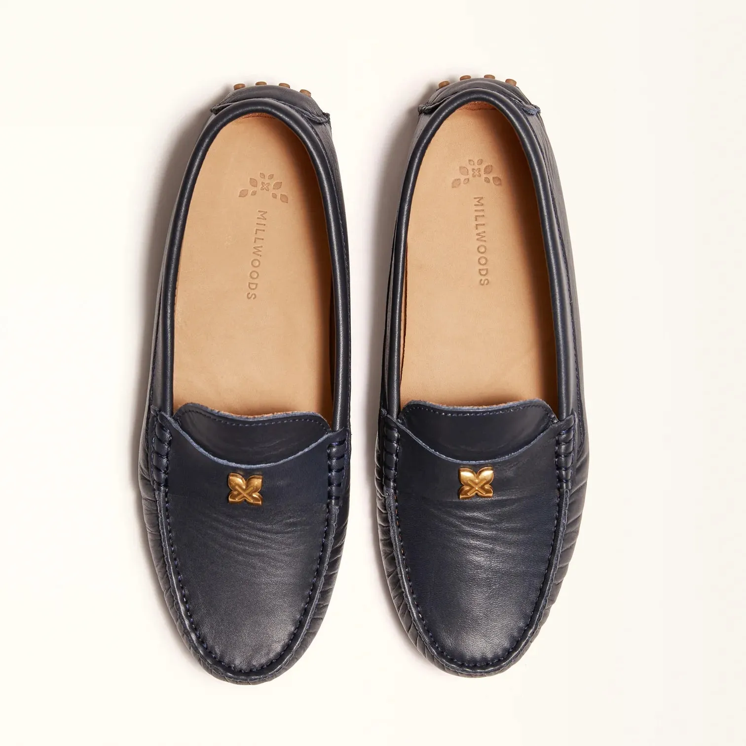 Kiowa Navy Leather Loafer