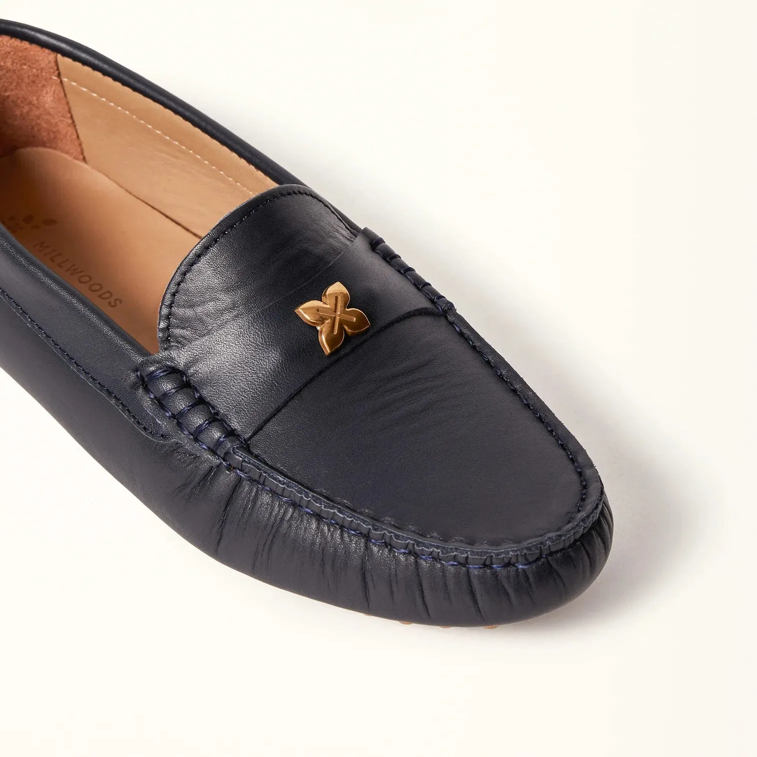 Kiowa Navy Leather Loafer