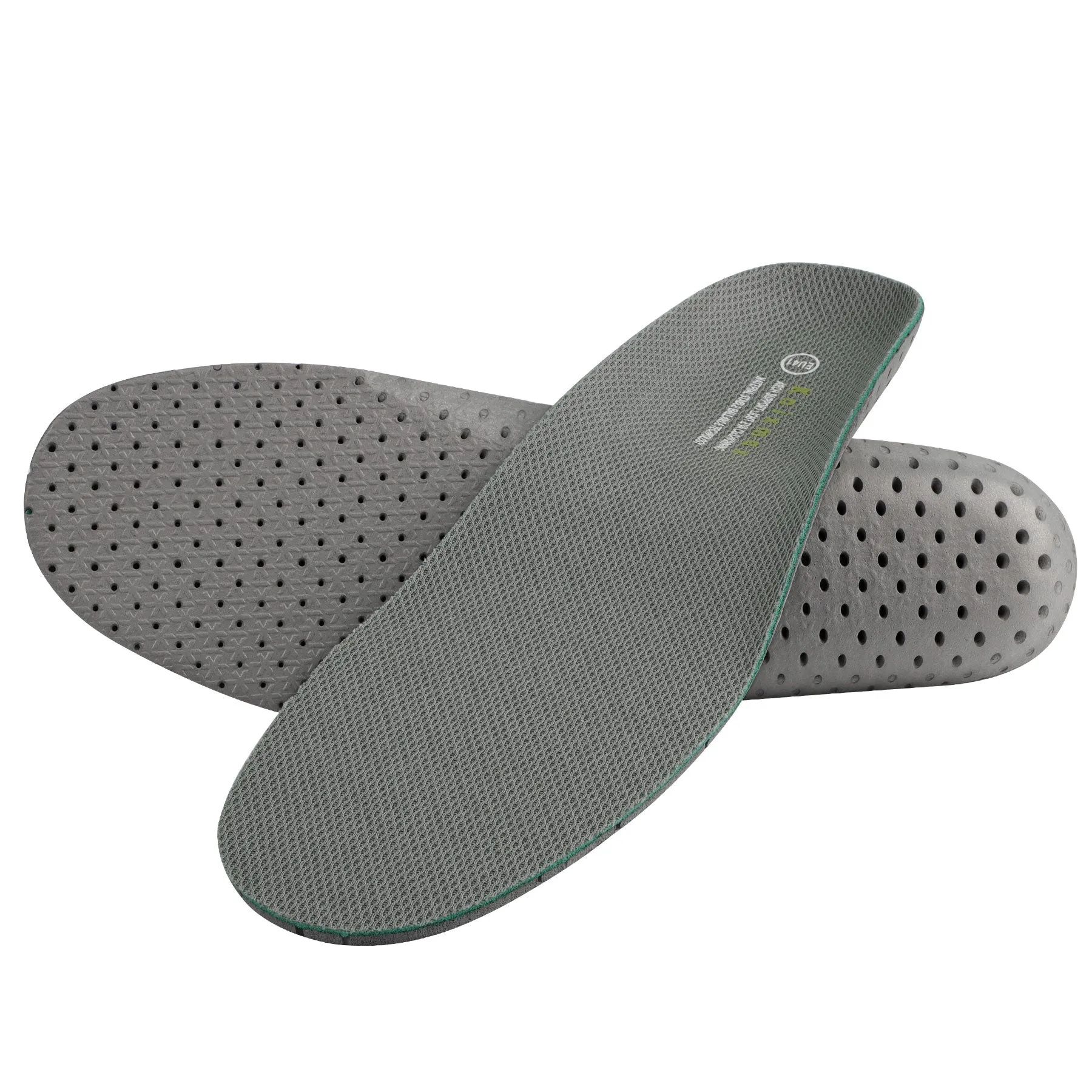 Knixmax Sports Insoles Grey Arch Support Full Length Orthotic Inserts for Men Women