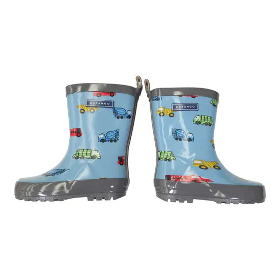 Korango Rain Gumboot  Trucks Blue