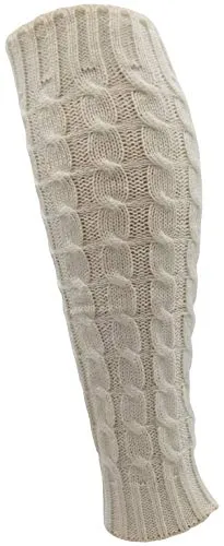 Leg Warmers for Women, 6 Pairs Knee High Cable Knit Warm Thermal Acrylic Winter Sleeve