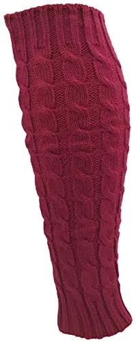 Leg Warmers for Women, 6 Pairs Knee High Cable Knit Warm Thermal Acrylic Winter Sleeve