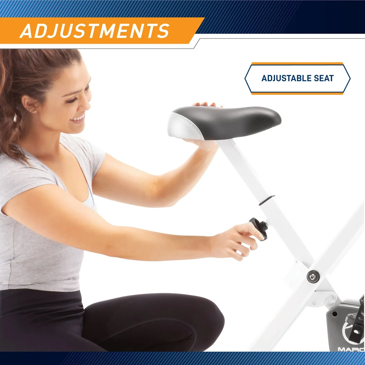 Marcy Foldable Upright Exercise Bike  Marcy NS-652
