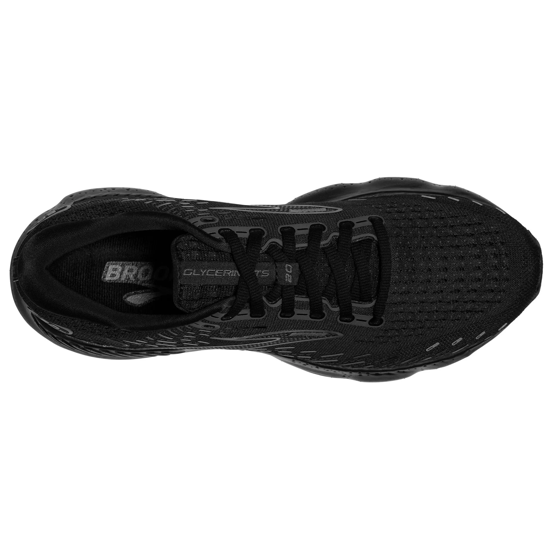 MENS BROOKS GLYCERINE GTS 20 - BLACK/BLACK/EBONY