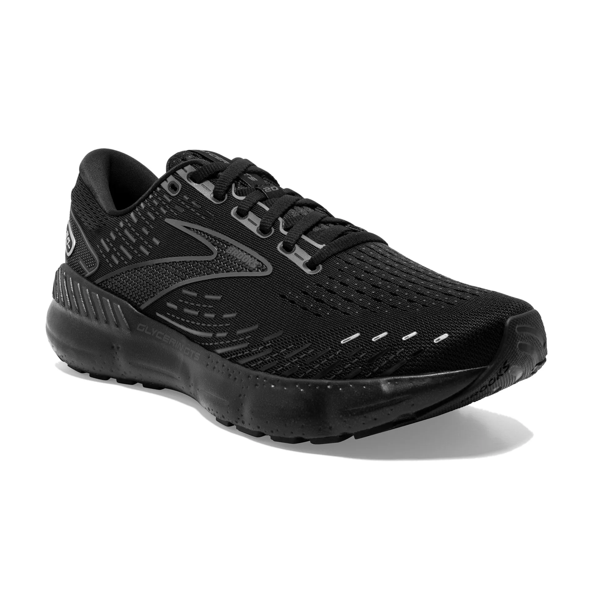 MENS BROOKS GLYCERINE GTS 20 - BLACK/BLACK/EBONY