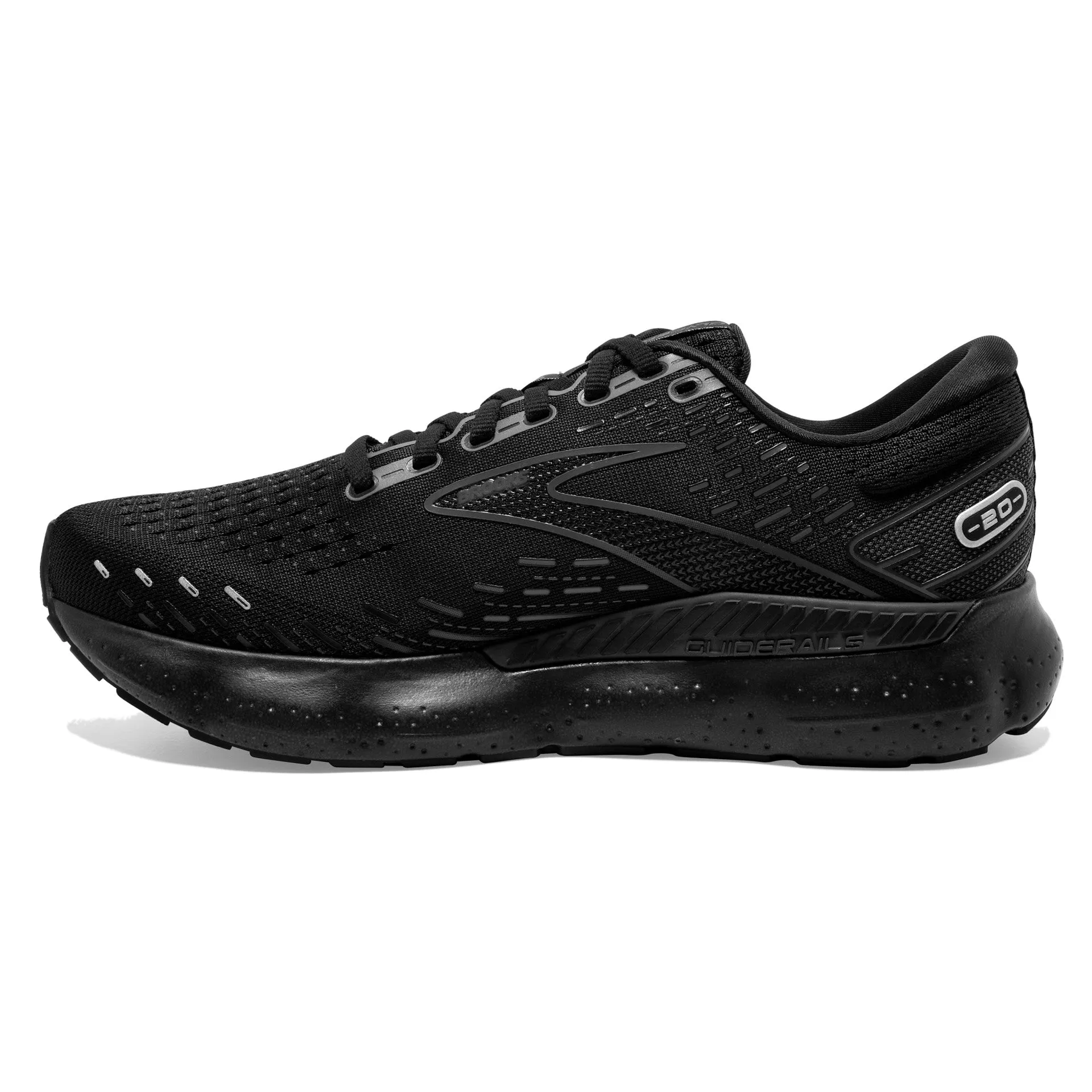 MENS BROOKS GLYCERINE GTS 20 - BLACK/BLACK/EBONY