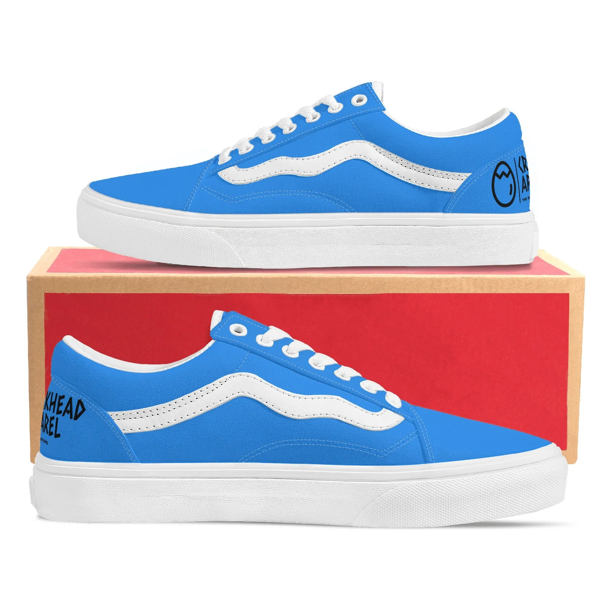 Men's Vintage Blue Leather Shoes