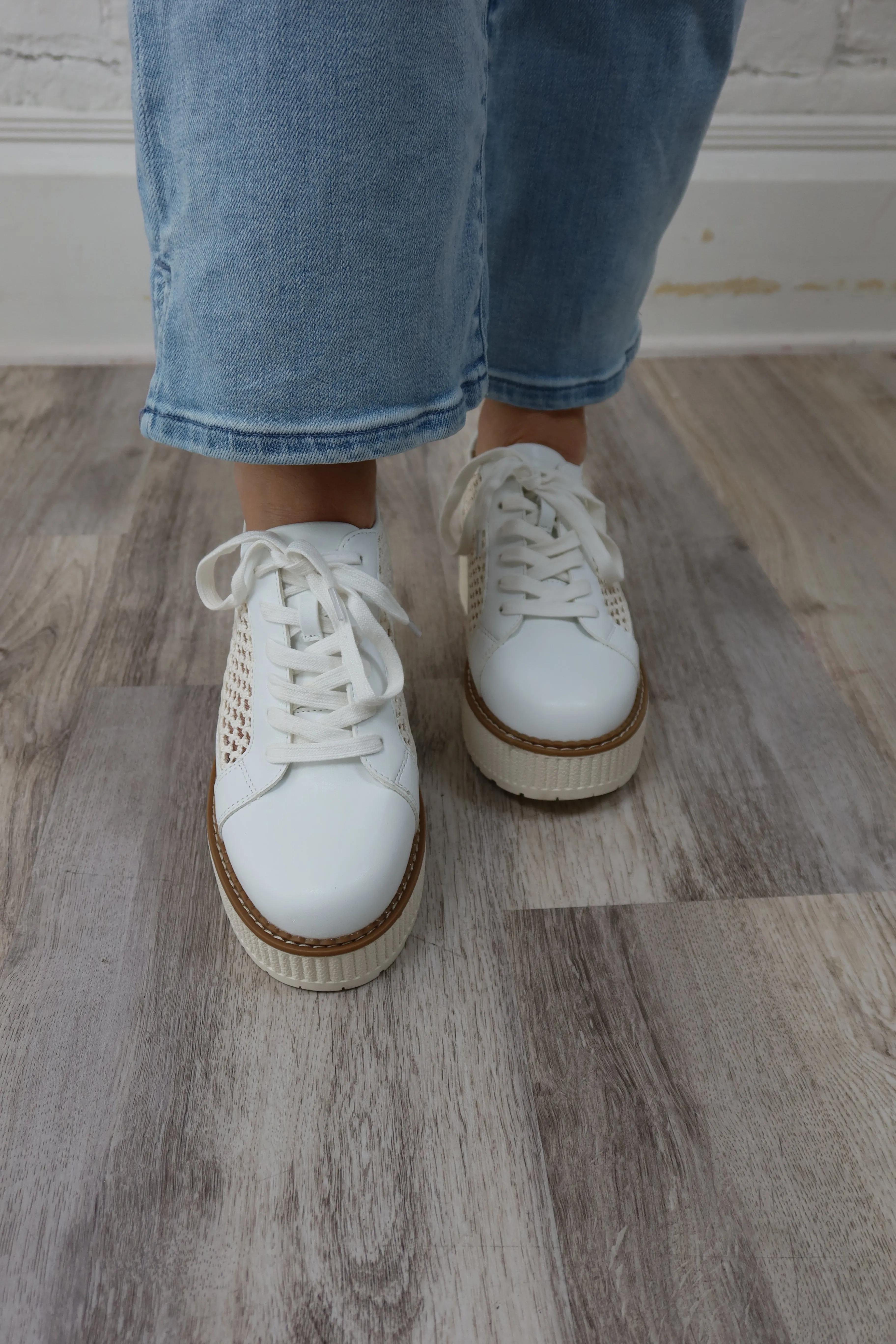 Mercer White Platform Sneaker