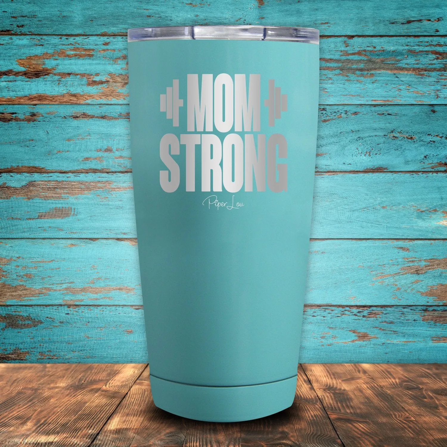Mom Strong Coated Drinkware