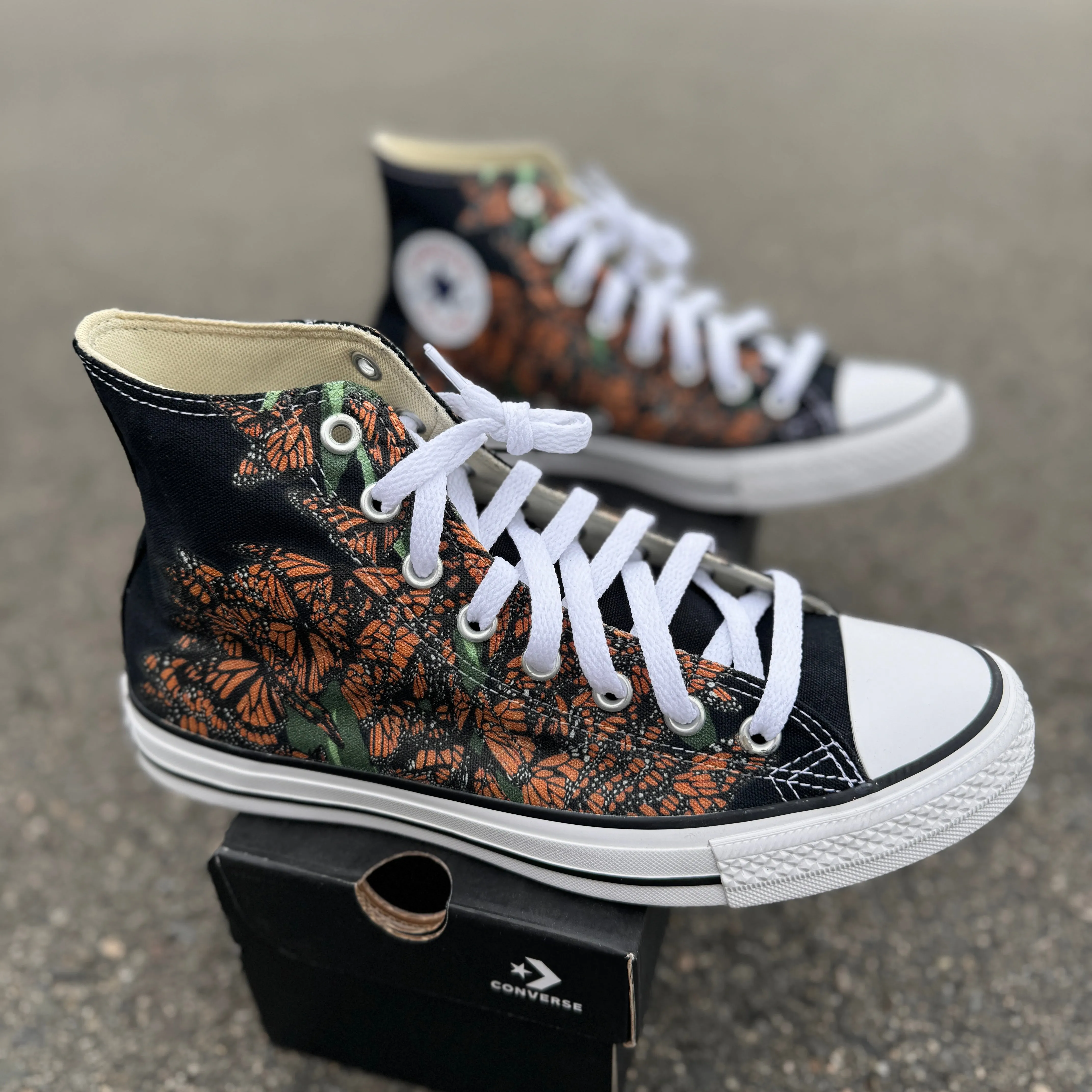 Monarch Butterfly - Custom Converse Shoes