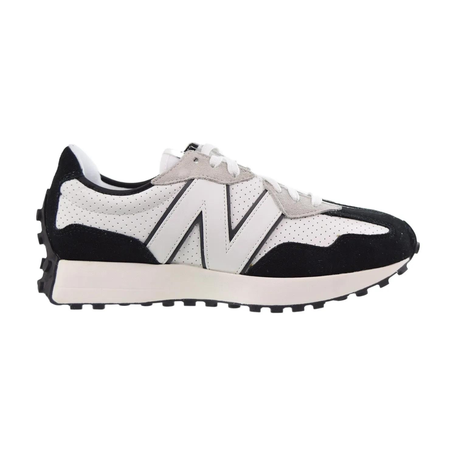 New Balance 327 Men's Shoes White-Black-Grey