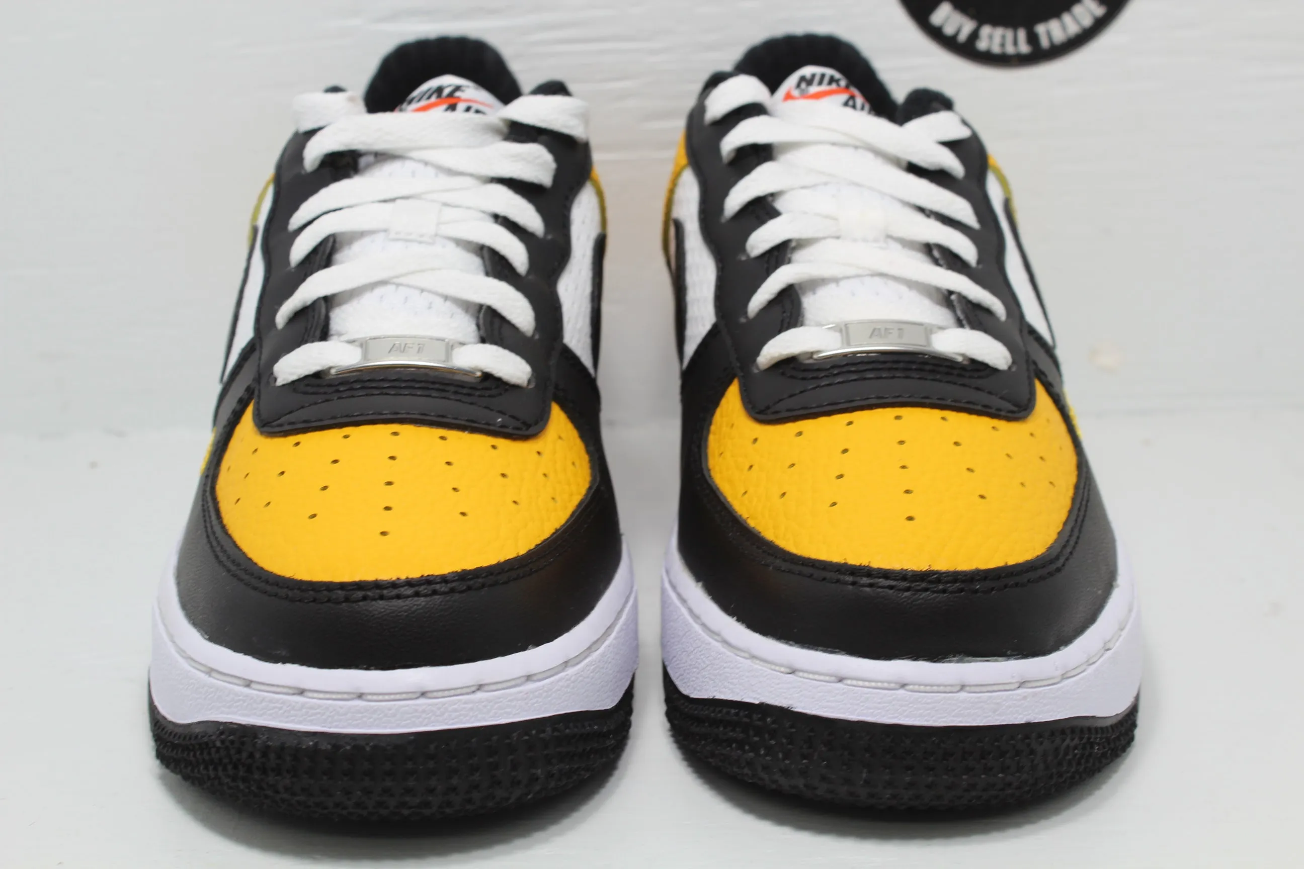 Nike Air Force 1 Low Black Gold Jersey Mesh (GS)