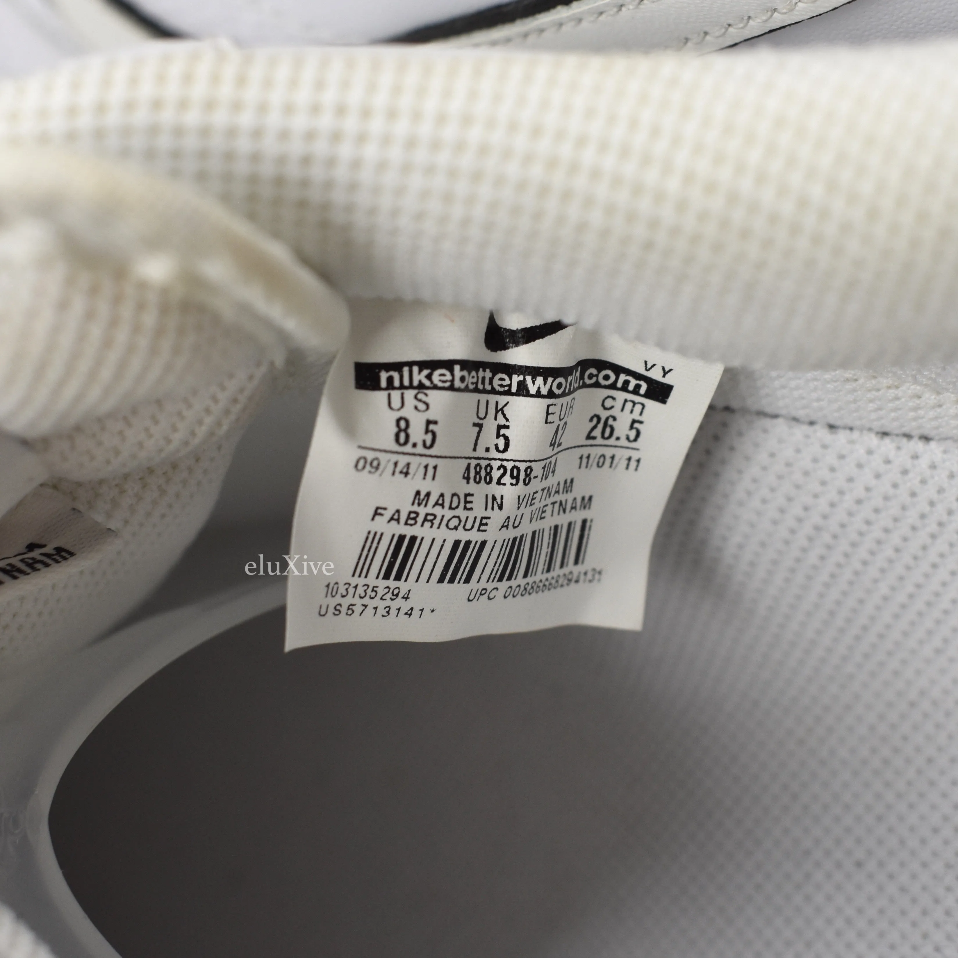 Nike - Air Force 1 Low 'Outlined Swoosh' (White/Black)