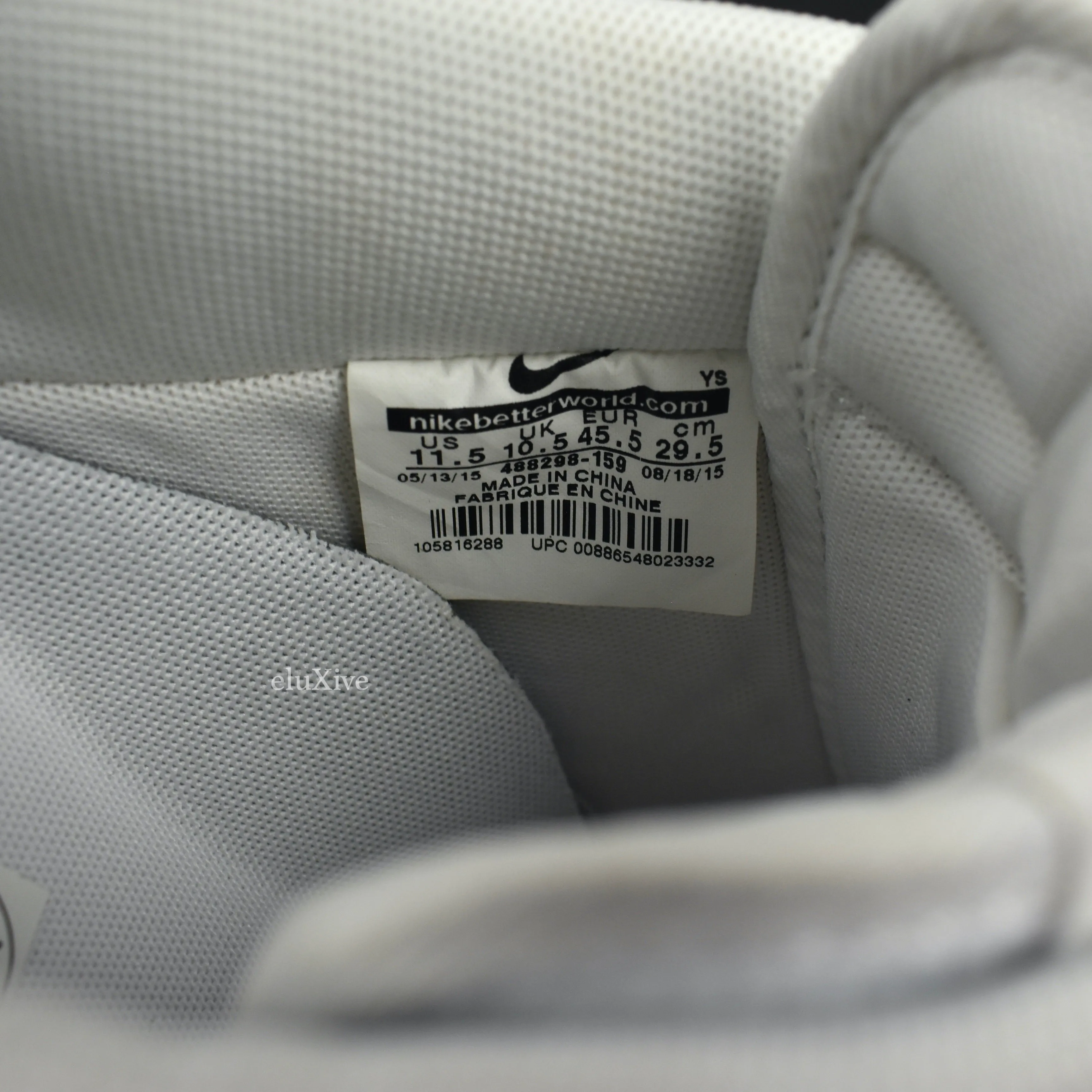 Nike - Air Force 1 Low Pebbled Leather (White/Gum)