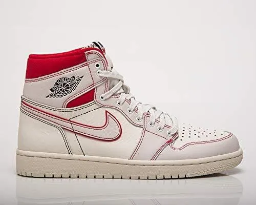Nike AIR Jordan 1 Retro HIGH OG Sail/Black-Phantom-Gym Red 555088-160 Size US 15