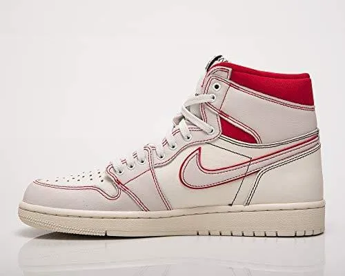 Nike AIR Jordan 1 Retro HIGH OG Sail/Black-Phantom-Gym Red 555088-160 Size US 15