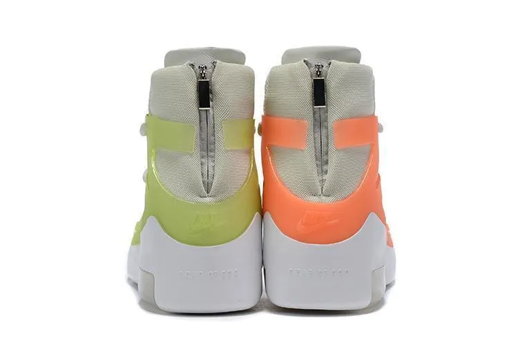 Nike Air Jordan Fear Of God 1 Grey Orang Yellow White Shoes Basketball Men !!! CYBER MONDAY SALE !!!