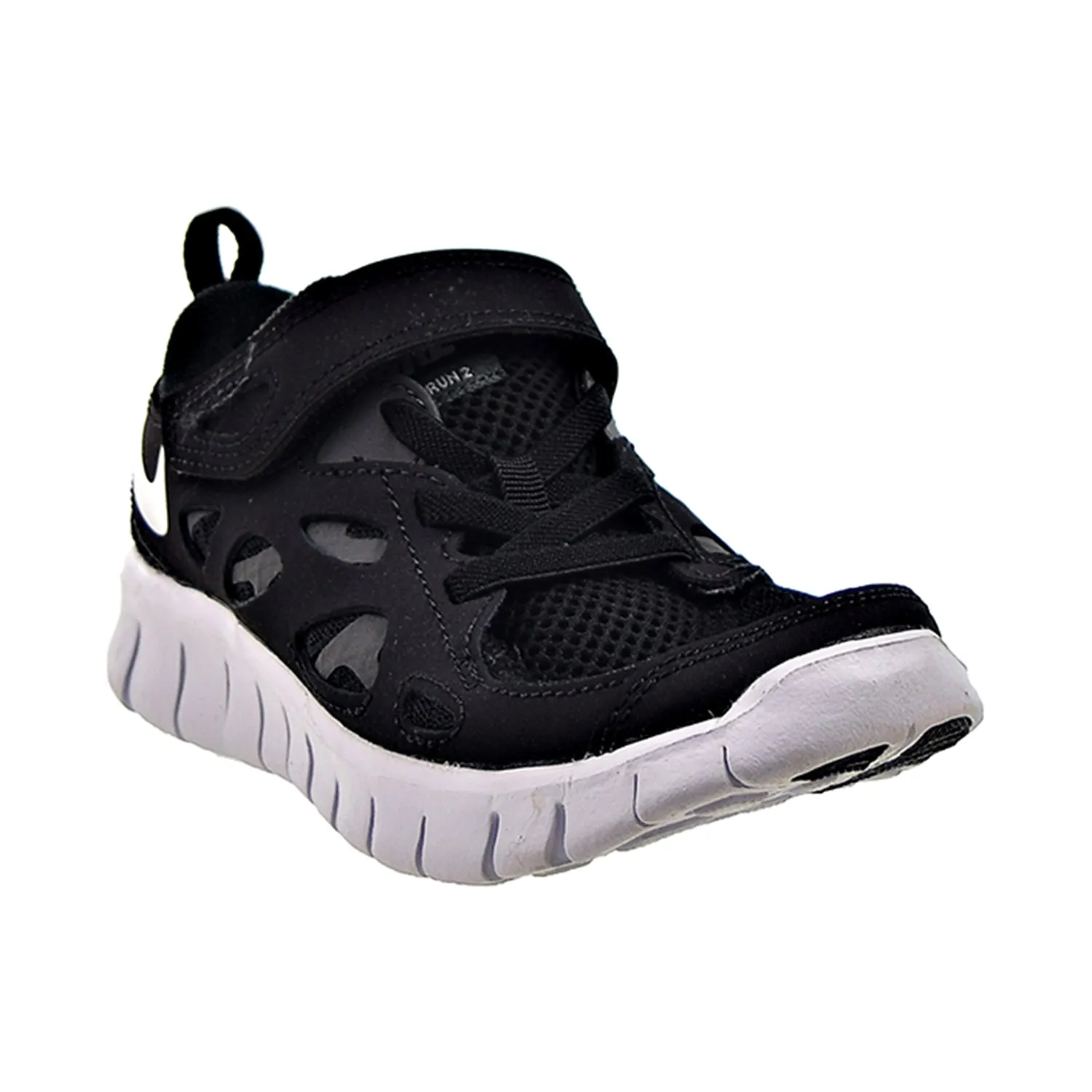 Nike Free Run 2 (PS) Little Kids' Shoes Black-Dark Grey-White