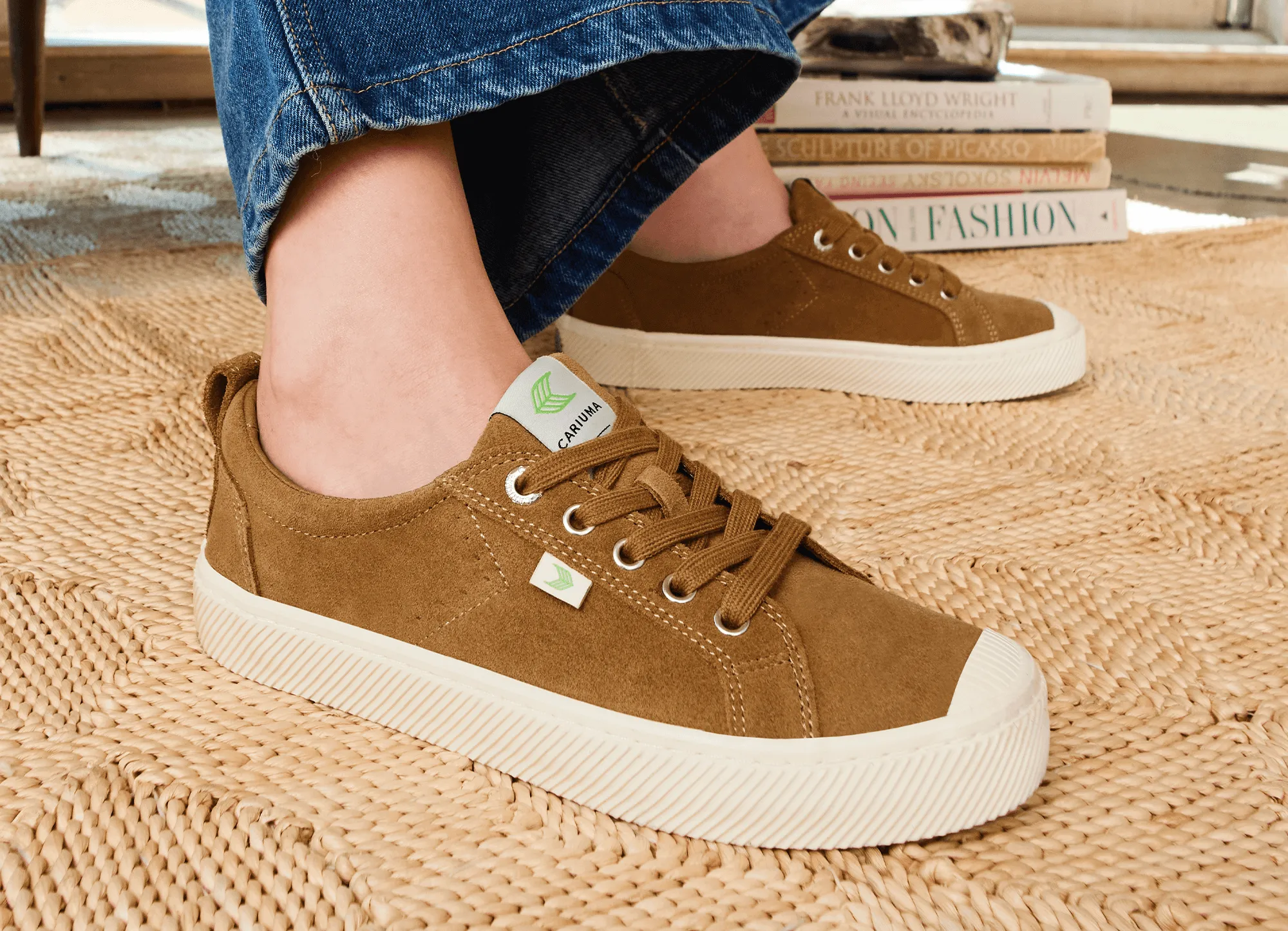 OCA Low Charcoal Grey Suede Sneaker Women