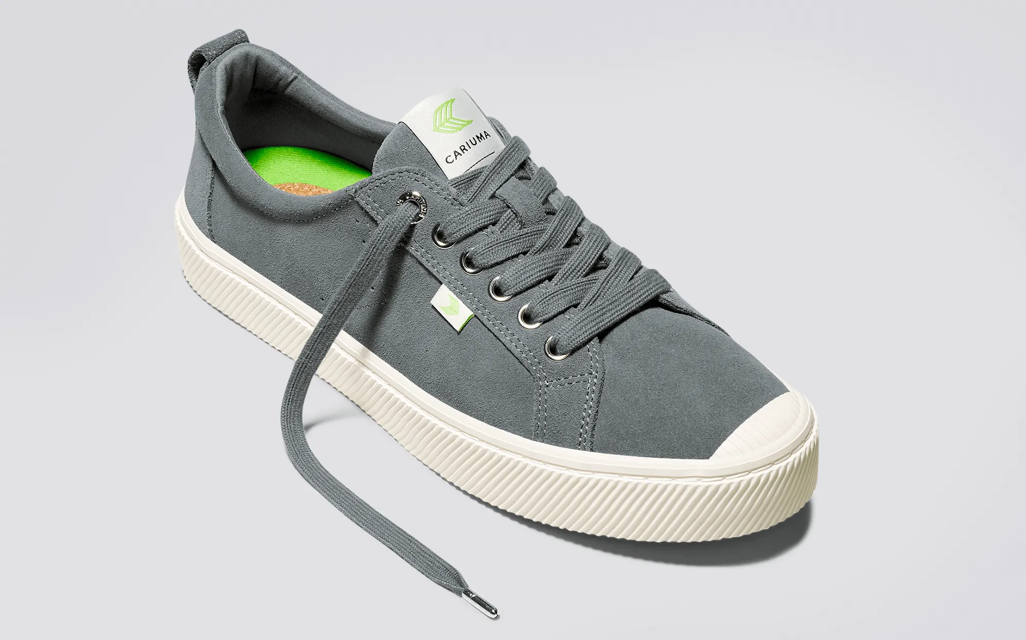 OCA Low Charcoal Grey Suede Sneaker Women