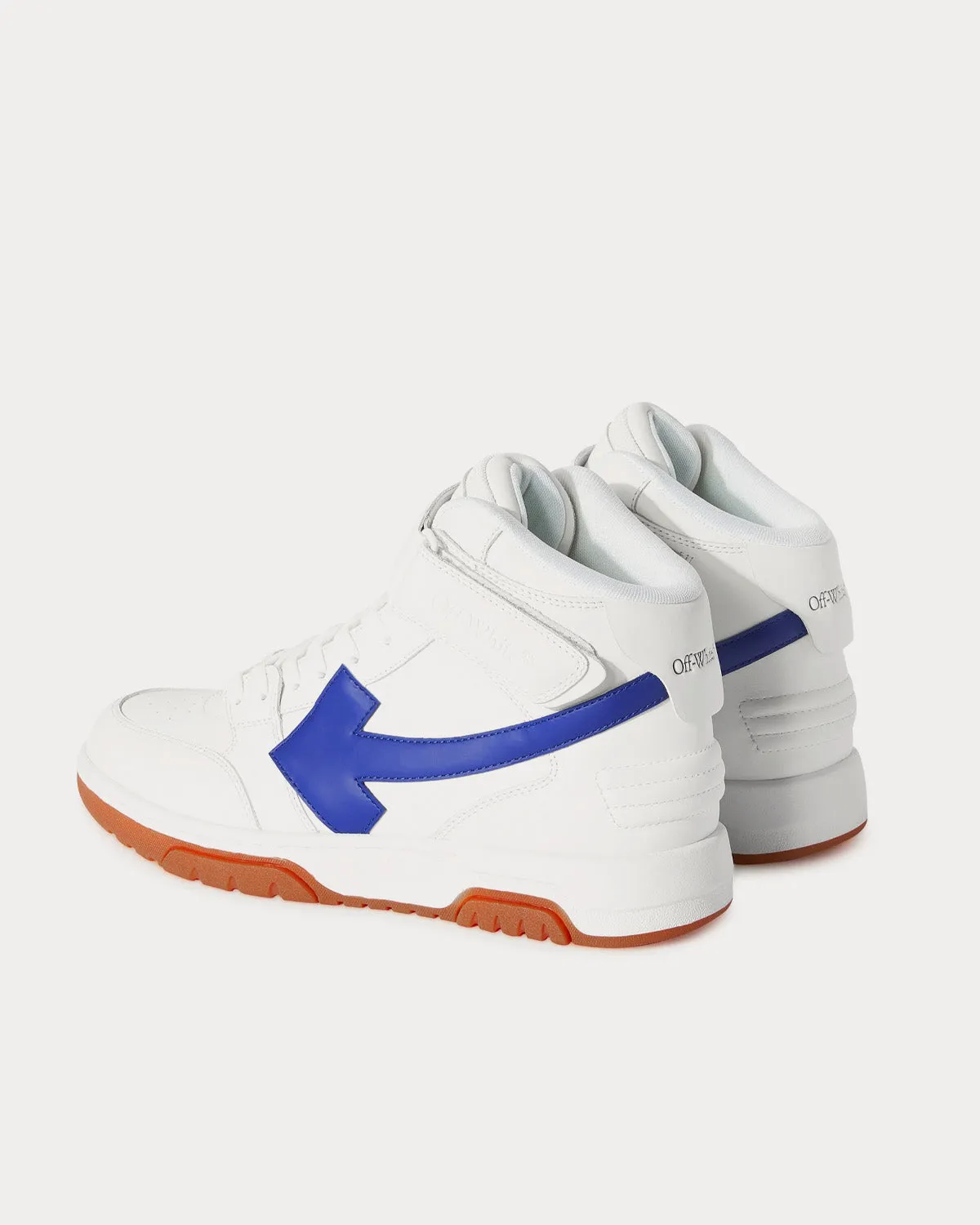 Out Of Office Lea White / Dark Blue Mid Top Sneakers