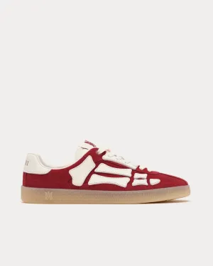 Pacific Bones Deep Red Low Top Sneakers