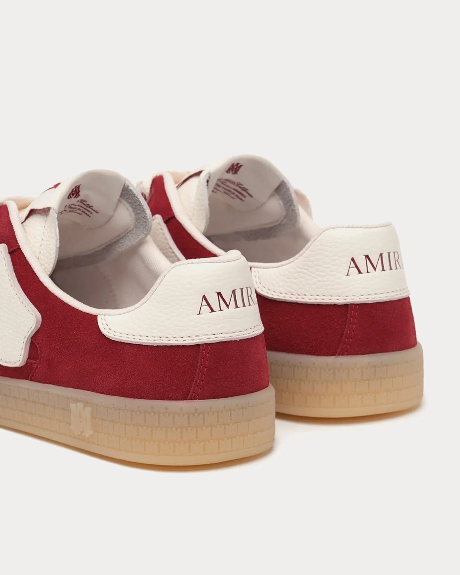 Pacific Bones Deep Red Low Top Sneakers